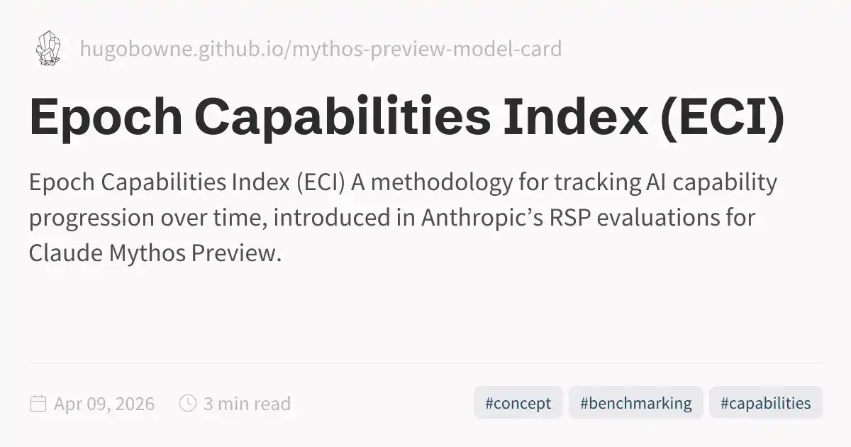 Epoch Capabilities Index (ECI)