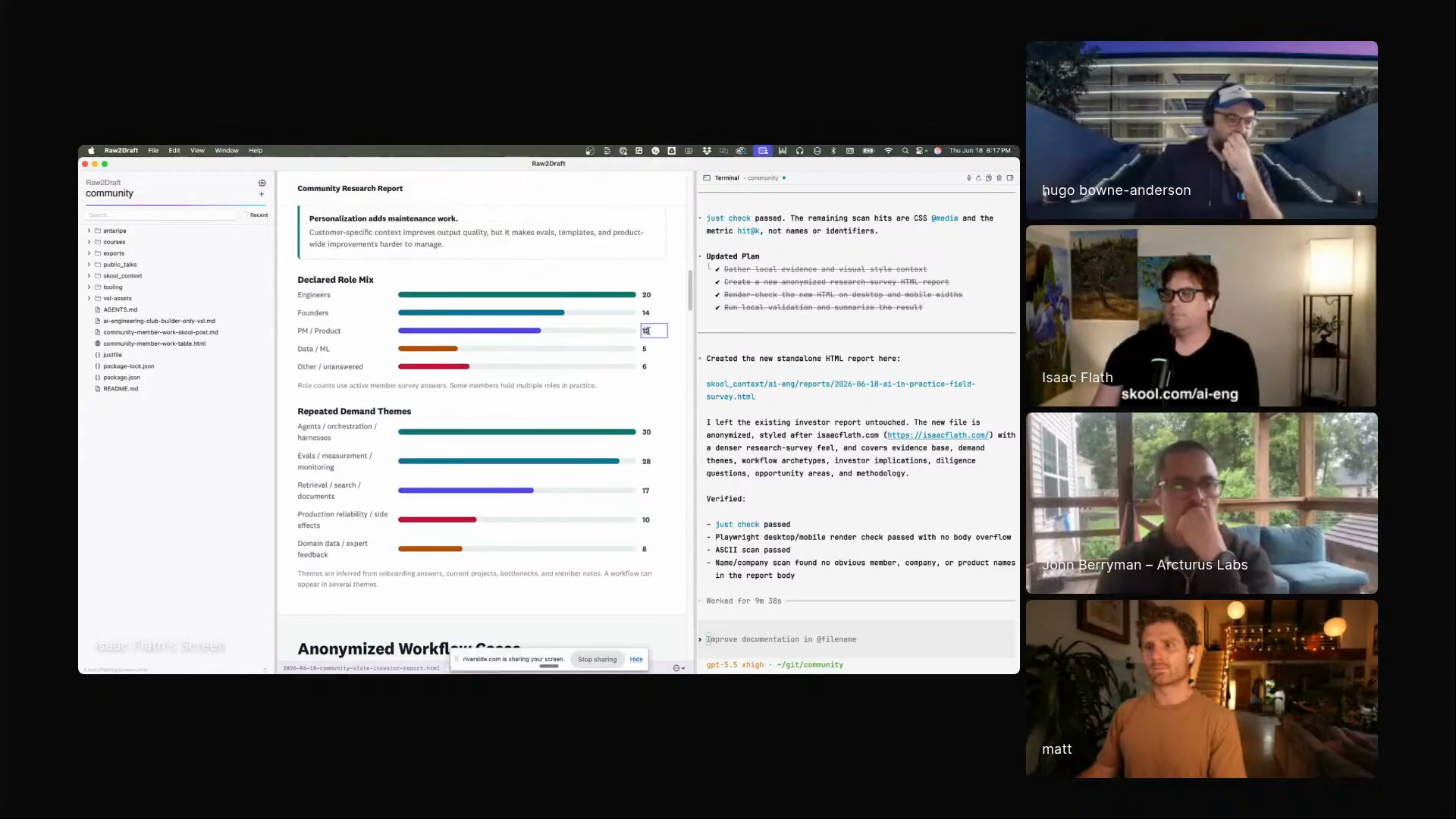 Isaac showing editable HTML inside Raw2Draft